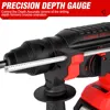 ONEVAN 2000W Brushless Electric Rotary Hammer Drill 10600BPM Cordless Multifunctional Hammer Impact Drill Set For Makita Battery 4