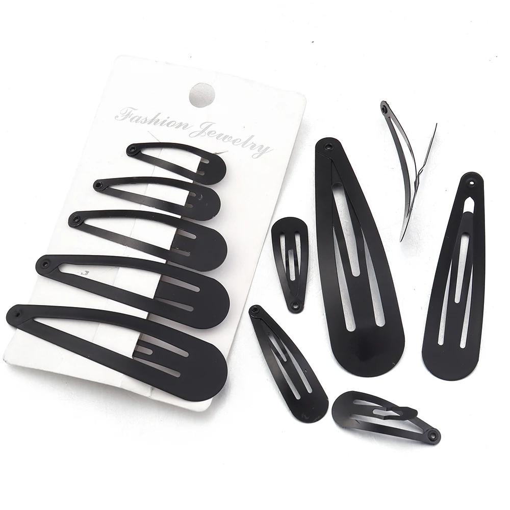 50 Stück dicke Metall-Haarspangen, wasser tropfenförmige Haarnadeln, BB-Haarspangen, Schnappspangen für DIY-Kopfschmuck, Schmuckherstellung, Zubehör – Detail 5
