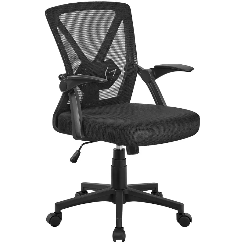 smile-mart-sedia-da-ufficio-ergonomica-regolabile-in-rete-con-braccioli-ribaltabili-a-90-°-per-l'home-office-sedia-da-scrivania-nera