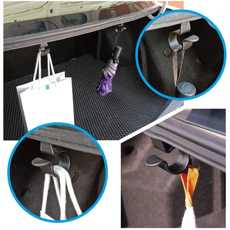 Car Umbrella Holder Universal Car Trunk Mount Towel Hanger Hooks Storage Organizer