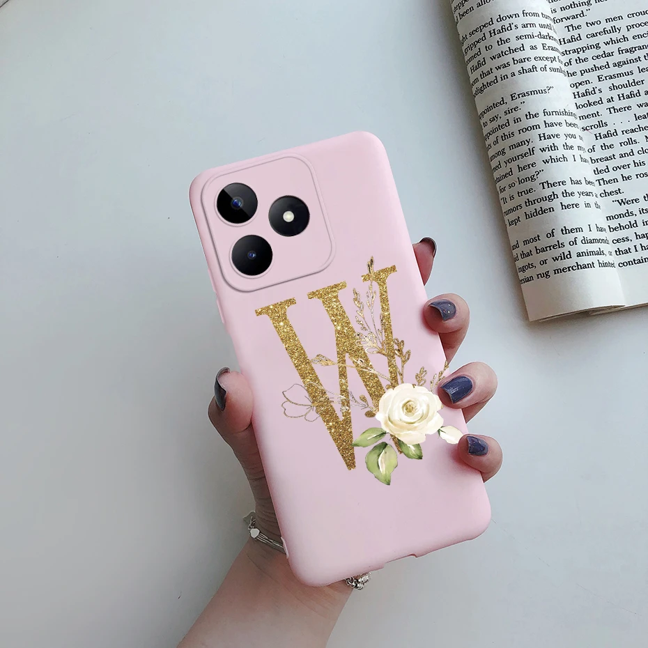 Soft Silicone Cute Letters Phone Case - Stylish Protective Cover
