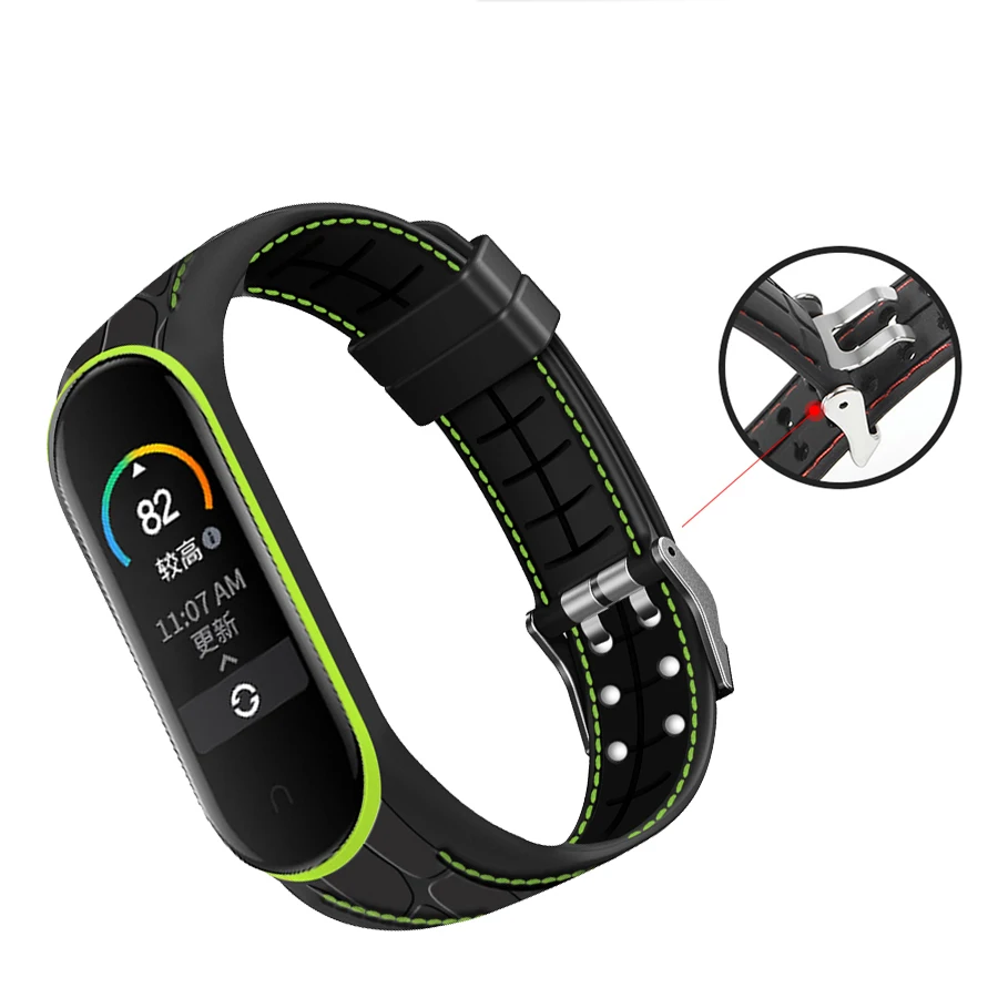 Double Line Strap For Xiaomi Mi Band 5 4 3 5 6 7 Replacement