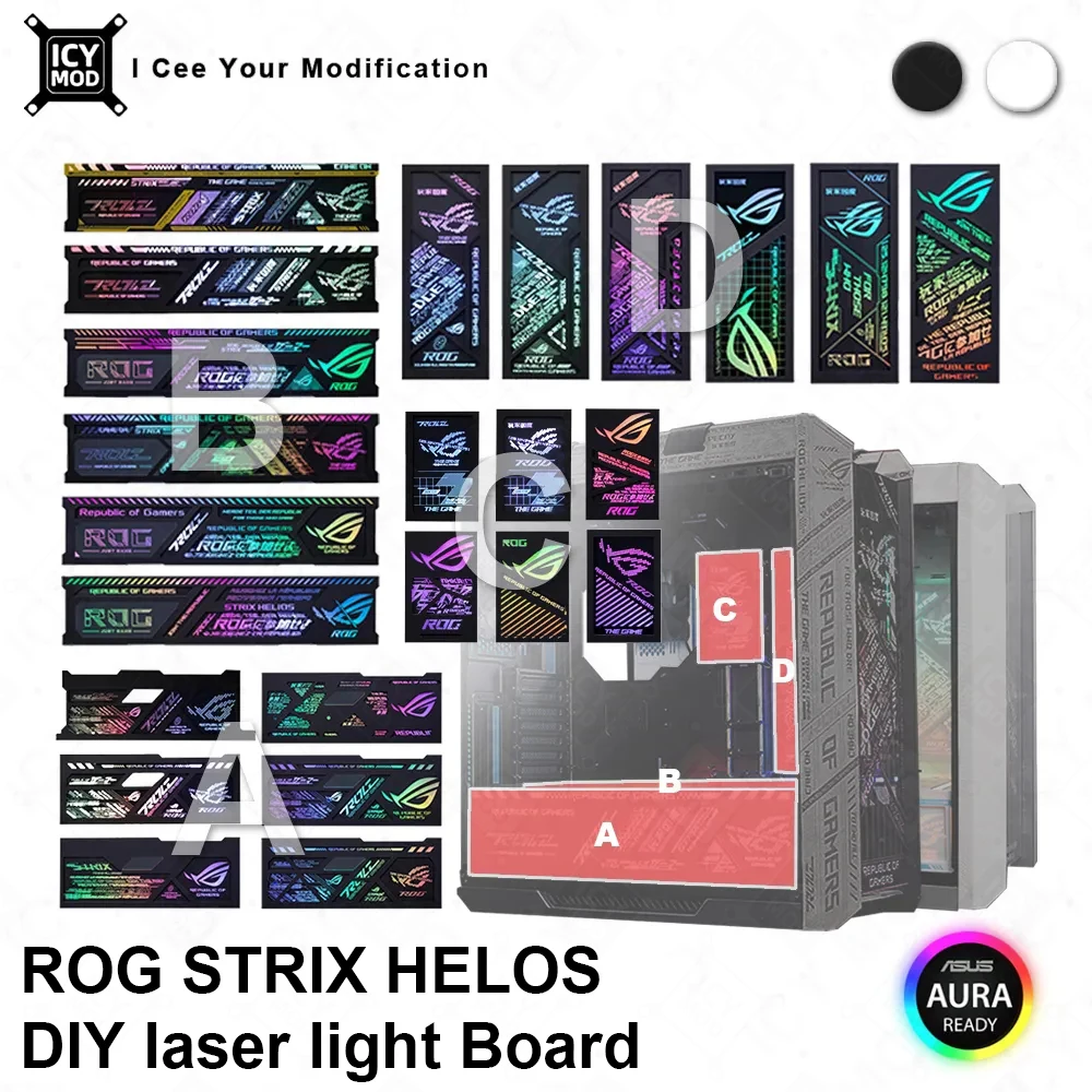 ROG Strix-Châssis ASUS GX601, panneau d'éclairage principal