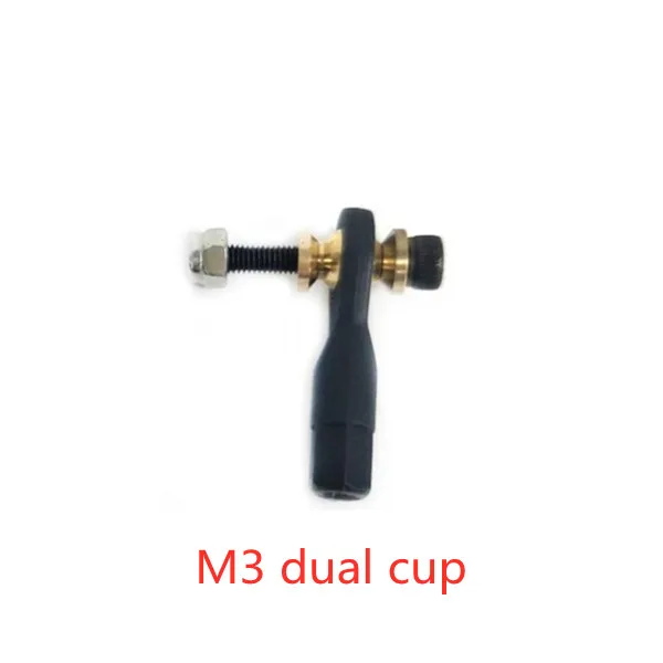 Asta Di Collegamento Con Giunto A Sfera RC – M2, M2,5, M3 Per Auto 1/10, Aliante, Timone – Nero