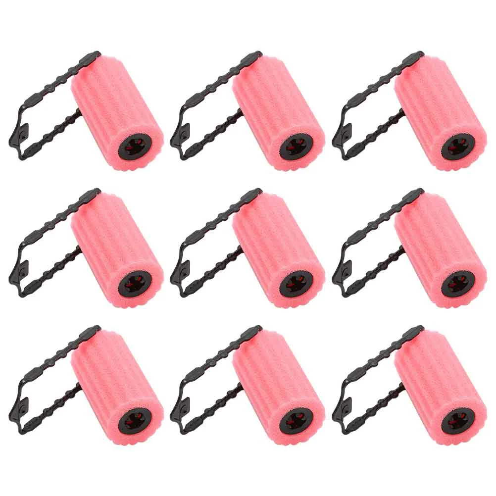 

12pcs Sponge Roller Sponge Curling Hair Stick DIY Hair Styling Tool Curler Hairdressing Tools for Woman Lady Girls (Pink)