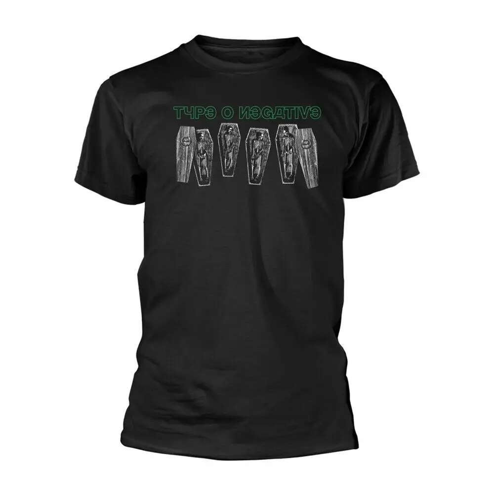 TYPE O NEGATIVE - DEAD AGAIN COFFINS BLACK T-Shirt, Front & Back Print X-Large_voghion.com