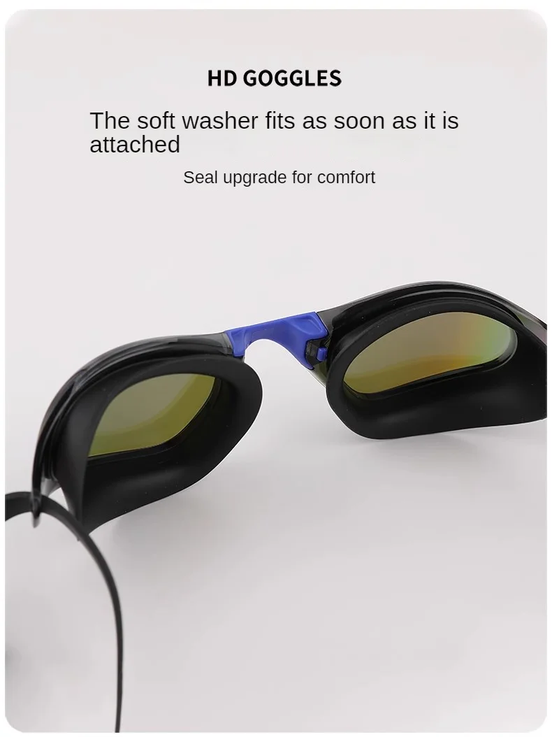 Zoke Electroplating Swimming Goggles High-Definition Waterproof And Anti Fog Competition, Professional Swimming Training, Racing