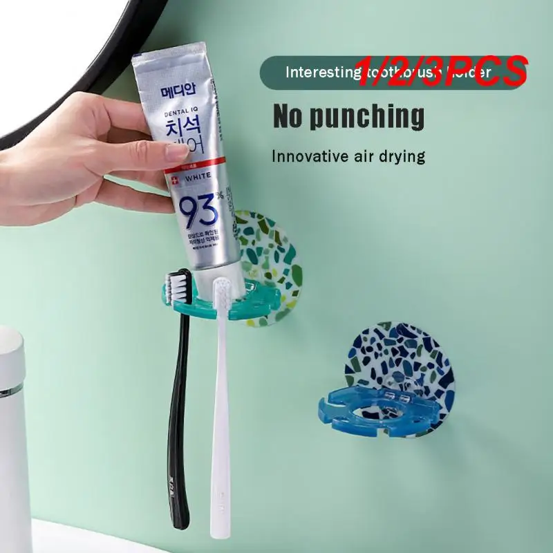 1/2/3PCS Toothpaste Rack Wall Mounted Toothpaste Storage Rack Waterproof Bathroom Accessories Toothbrush Holder
