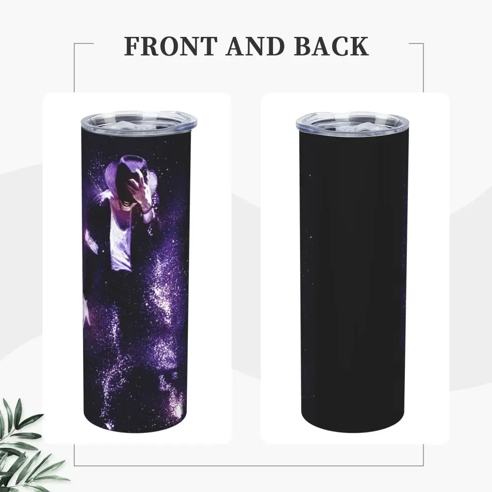 Michael Jackson Musicians Singers Dancers Stainless Steel Tumbler Vacuum Insulated Mug Thermal Cold Bottle Straws With Lid 20oz
