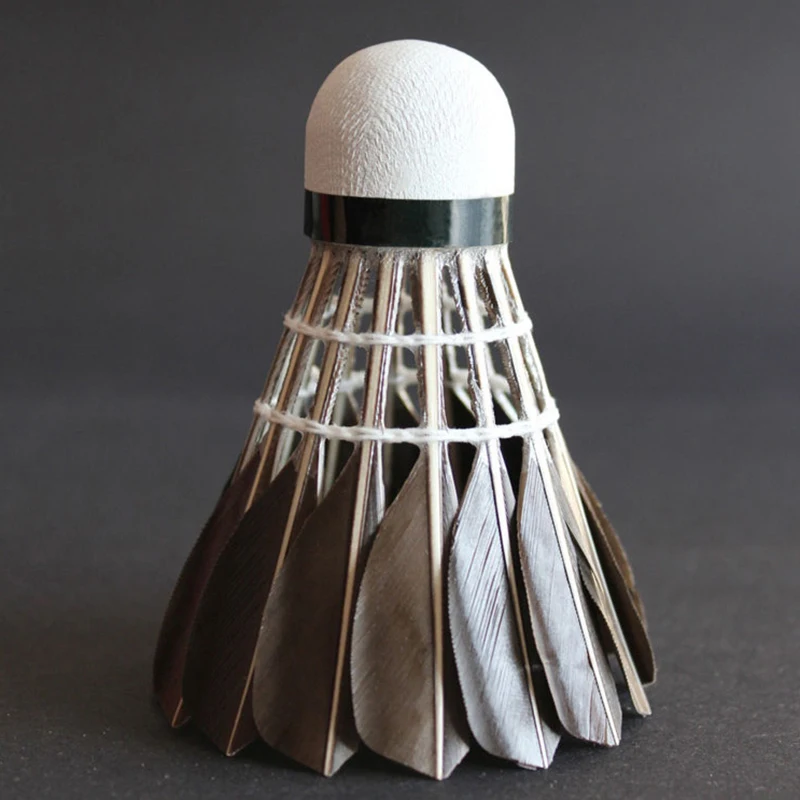 Professional Badminton Shuttlecock Black Goose Feather Badminton Shuttlecock Training Sport Ball 3/6/12pcs