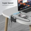 10Gbps HUB Clamp Clip USB 3.2 3.0 2.0 Splitter Adapter External Multi Dock station For iMac MacbookPro Desktop PC Accessories 5