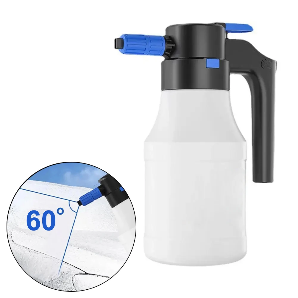 

1PCS Car Foam Sprayer 1.5L Multifunctional Powerful Electric Washer Foam Sprayer 12.99*4.92 Inches Automotive Clean Tool White
