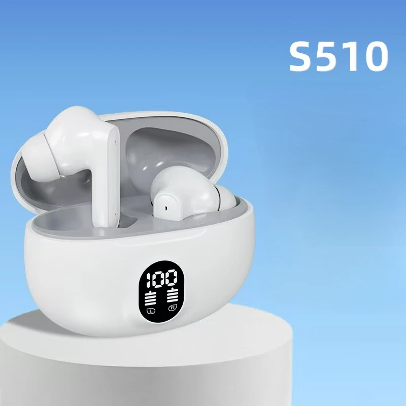S510 TWS Wireless Headphones Earphone Bluetooth-compatible 5.3 Waterproof Headset with Mic for Xiaomi iPhone S510 Earbuds