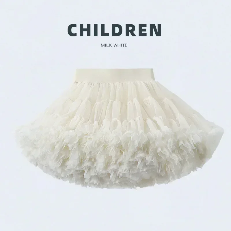 Baby Girls Tutu Skirt Children Puffy Tulle Ballet Skirt Party Princess Clothes