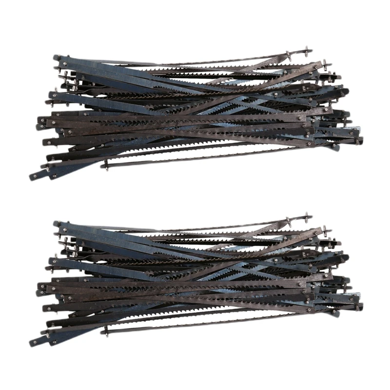 Promotion! 96Pcs 4 Inch 105Mm Pinned Scroll Saw Blades Wood Cutting