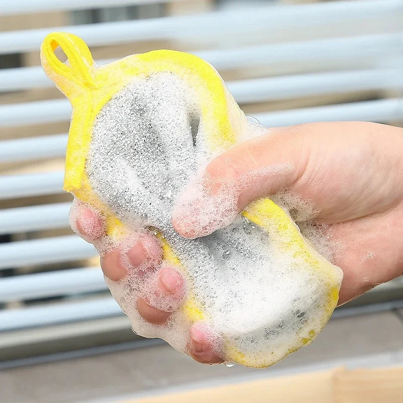 Pack of Double-Sided Reusable Kitchen Sponge Scrubbers