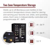24-Bottle Dual-Zone Wine Cooler with Split Storage & Touchscreen Controls Freestanding Refrigerator Red White and Rosé Wines 3