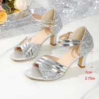 Nouvelles Sandales Femme 2026 – Chaussures Habillées Simples et Élégantes pour Femme, Chaussures de Mariage Scintillantes à Talons Hauts et Bout Pointu pour Dames 5