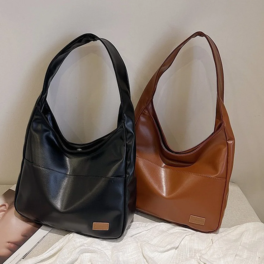 

Large Capacity Tote Bag Women's New Trendy Shoulder Bag Simple and Versatile Commuter Bag Fashion Trendy Student Classroom Bag