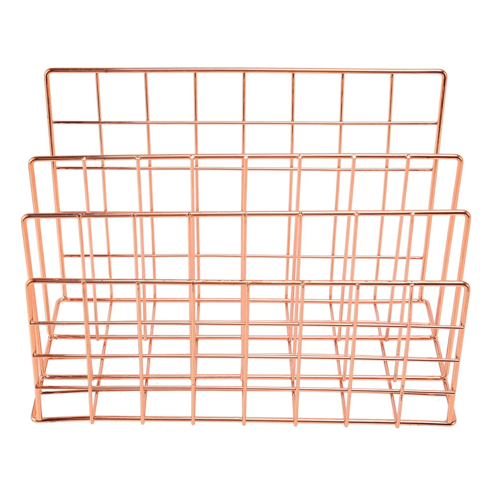 

Desktop Mail Organizer, 3-Slot Metal Wire Mail Sorter, Letter Organizer for Letters, Mails, Books, Postcards and More, Mail H