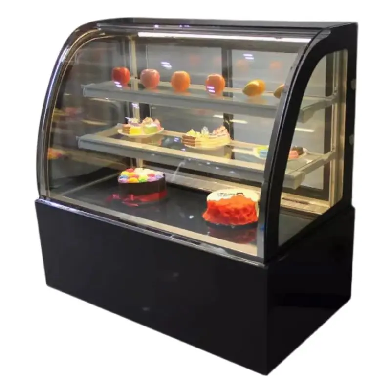 

Cake Display Cabinet Commercial Air Cooled Refrigerated Fruit Dessert Mousse 110V/220V Cooked Food Fresh-Keeping Freezer