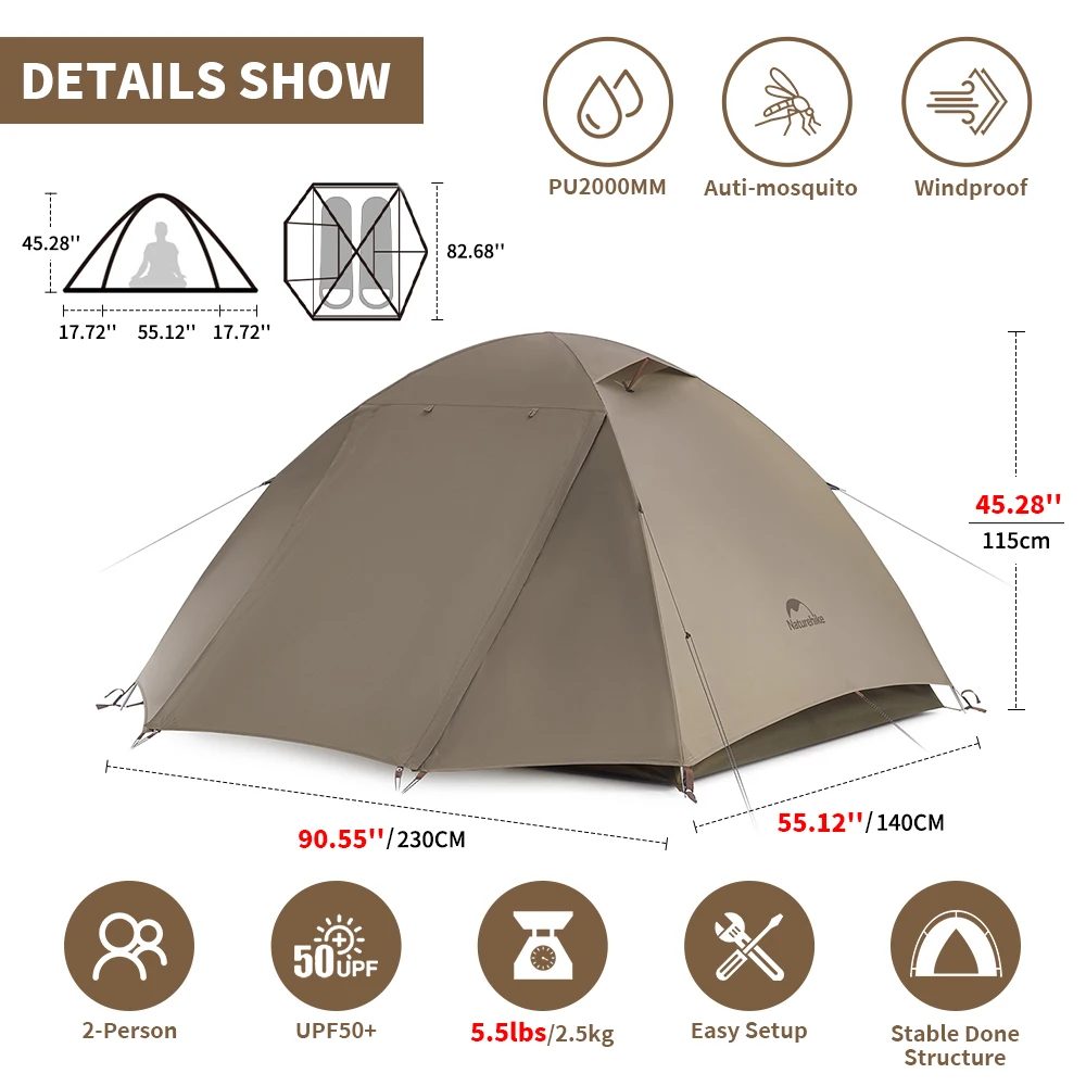 2-3 People Waterproof Tent 5