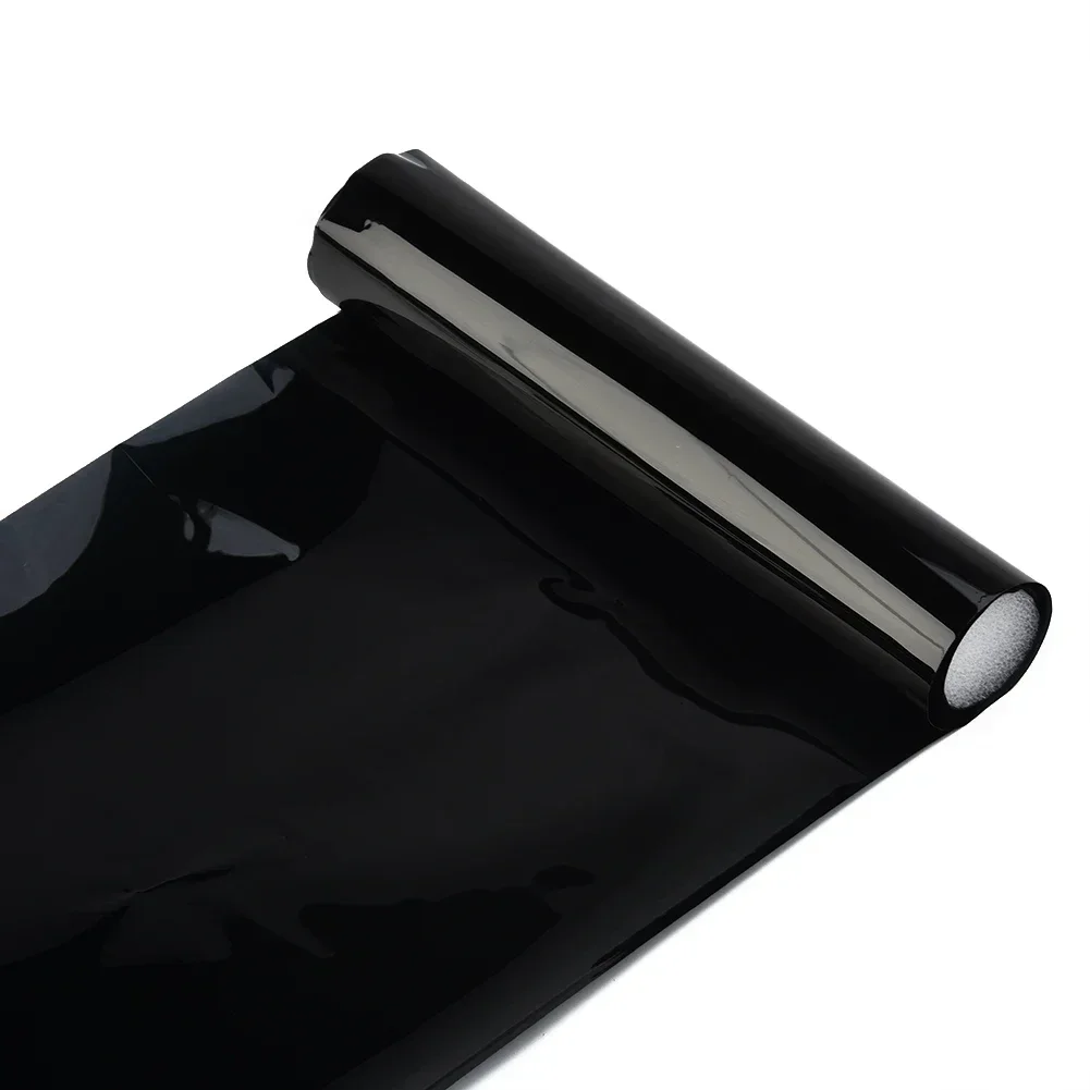 Car Windo Tint Film 1Roll 20x150cm Black Glass Sticker VLT 5% Sun Shade Windw Tinting Solar UV Protection Foils Sticker Films