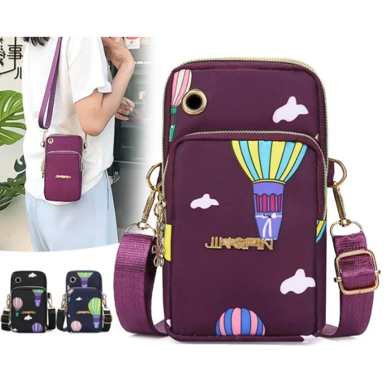 Mobile Phone Bag, WOMEN'S Crossbody Mini Bag, 2024 New Fashion Mom Mommy Coin Bag, Neck Hanging Running Cover