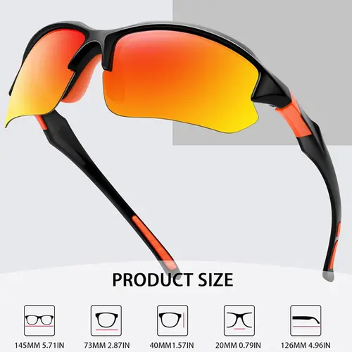 2026 Sports Polarized Sunglasses for Men Cycling Running Fishing Sun Glasses Lightweight Outdoor Goggles - Image 6