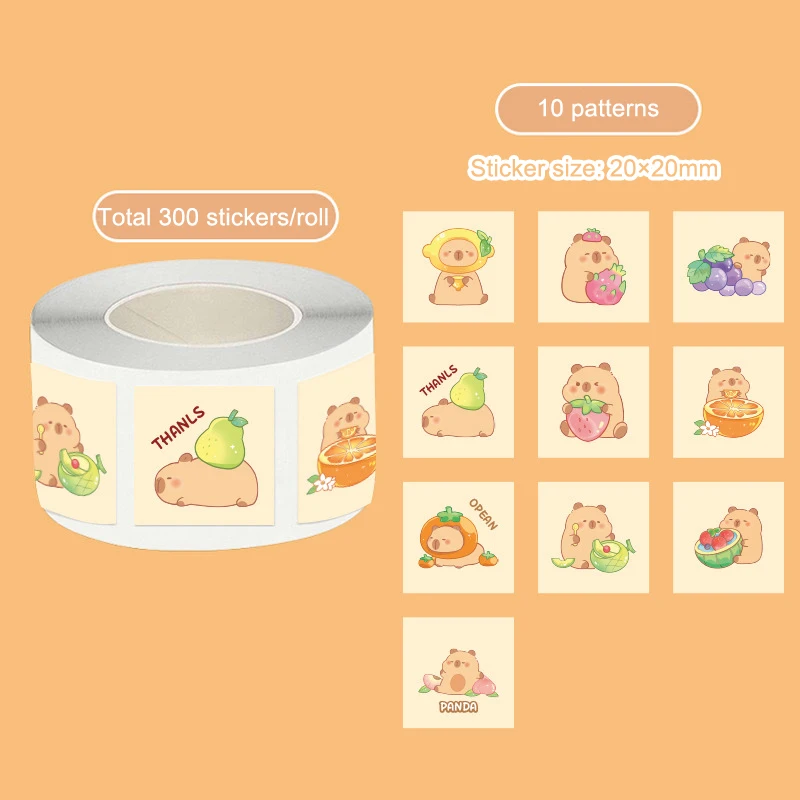 Autocollants Kawaii PlŽCapybara Cartoon, Décalcomanies Animaux Bruns, Décoration Mignonne Pour Ordinateur Portable, Valise, Ordinateur Portable, Téléphone, 10 Pièces, 30 Pièces, 50 Pièces