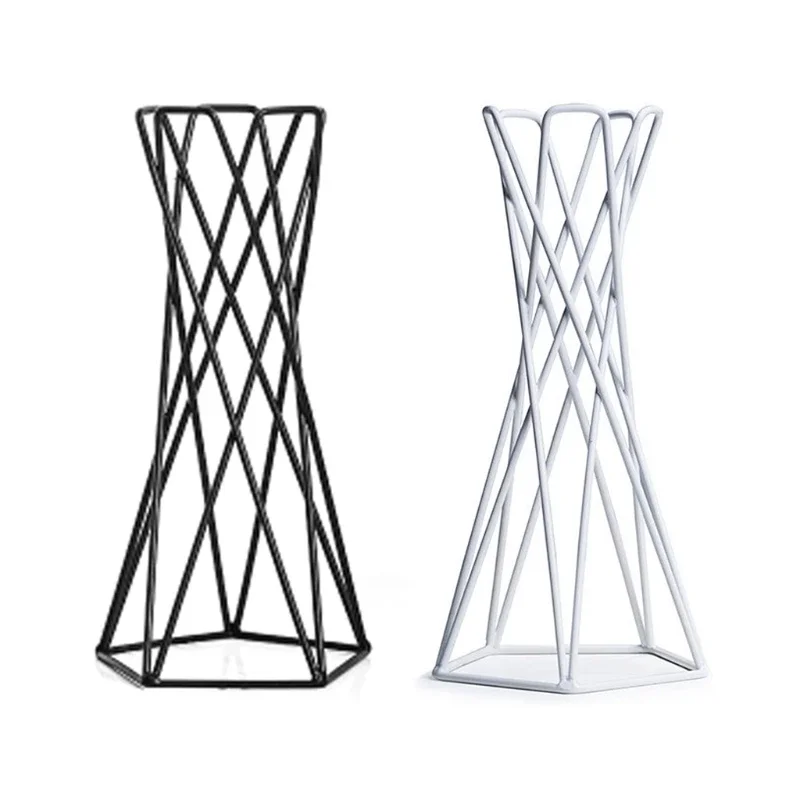 Nordic Air Plant Holder Metal Flower Pot Stand Geometric Iron Tillandsia Holder Table Home Garden Ornaments Home Decoratio