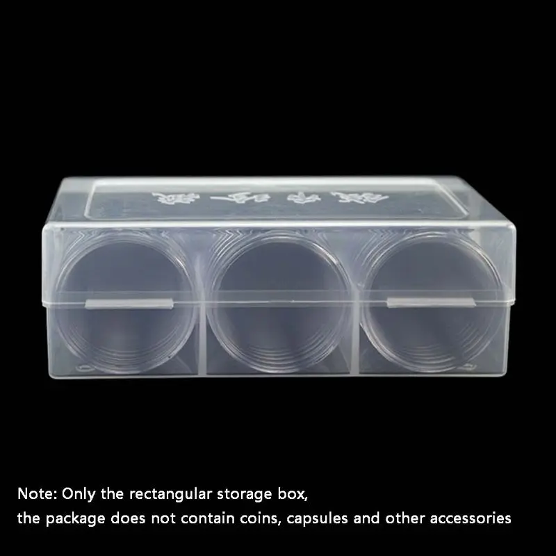 

for Creative 40/46mm Coin Holder Empty Transparent Collection for Case for Coins M68E