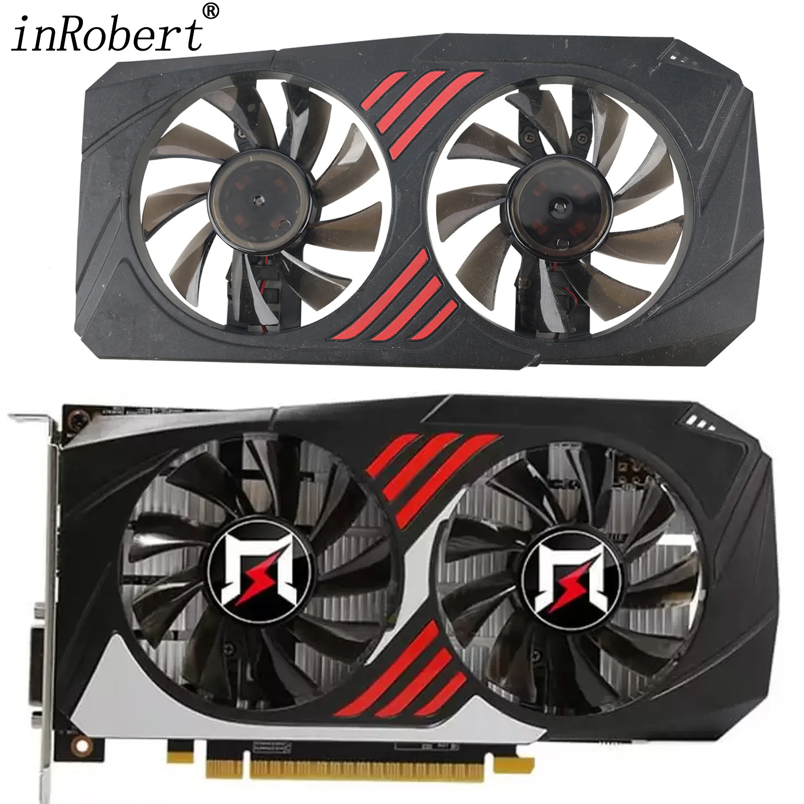 para Gainward Gtx1050ti 4gb Placa Gráfica Gpu Ventilador de Refrigeração com Case Dissipador Calor