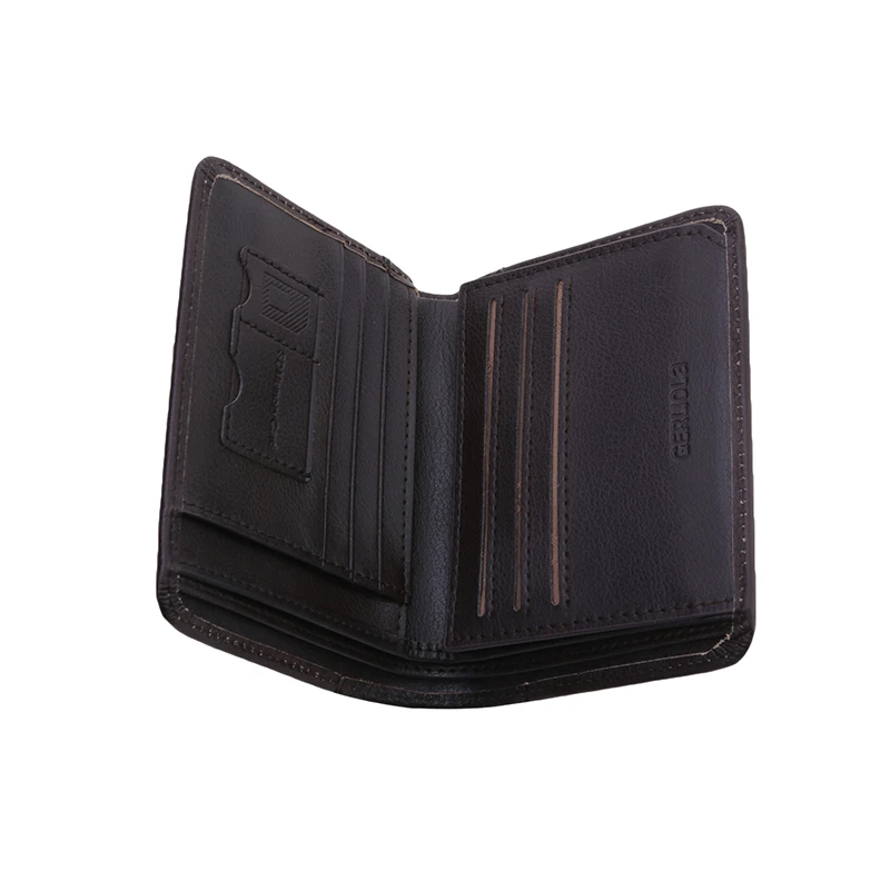Men's Wallet Anti-theft Brush Ultra-thin Head Layer Cowhide Korean Version Short Genuine Leather Money Clip Vintage Daily Match 6
