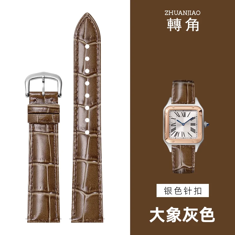 Premium Quality Waterproof Genuine Leather Watchband - Adjustable Watch Strap Bracelet Accessories