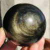 Beautiful Natural Gold Obsidian Crystal Ball Natural Crystal Reiki Healing 2