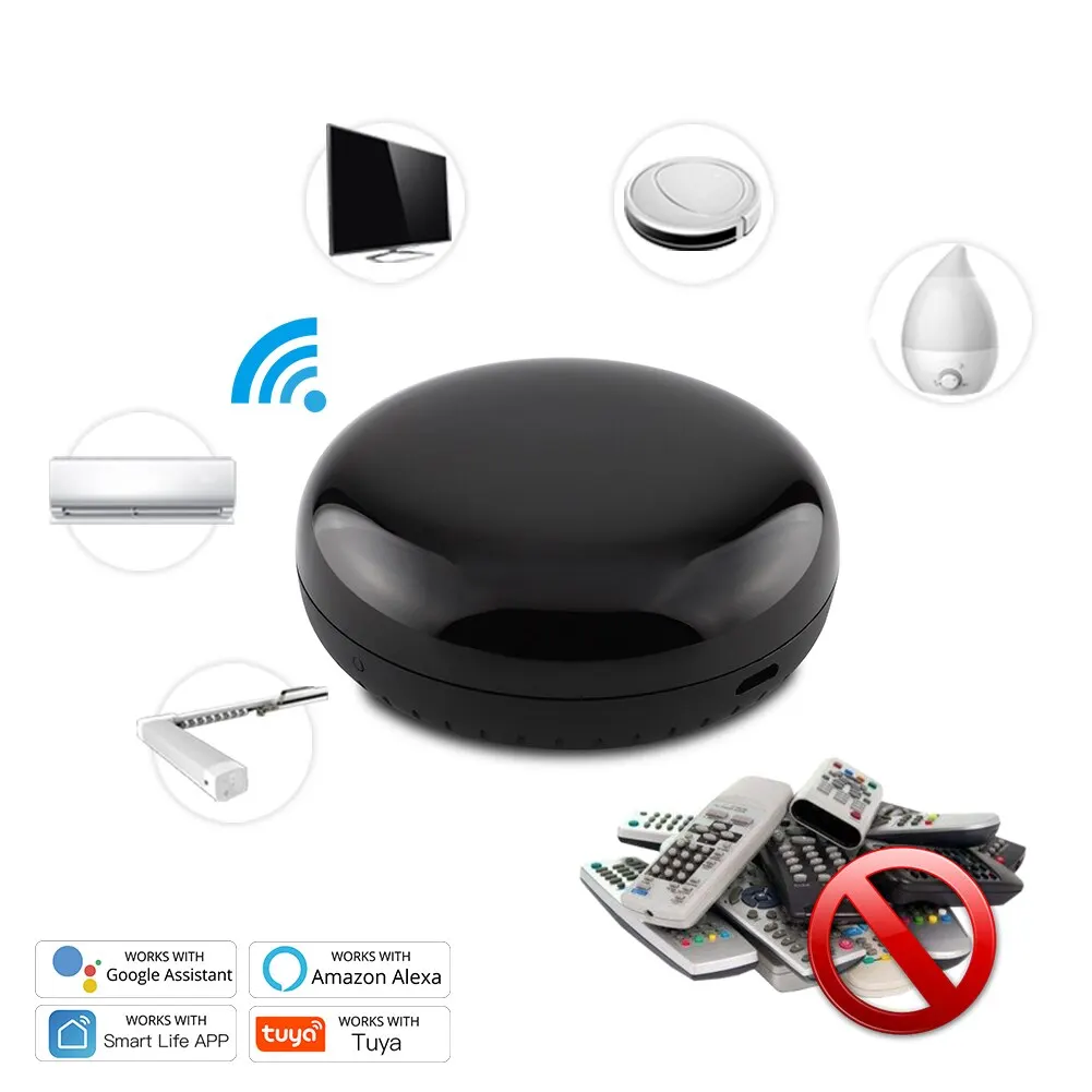 MOES Tuya WiFi IR Remote Control for Air Conditioner TV Smart Infrared Universal Controller for Alexa Google Home