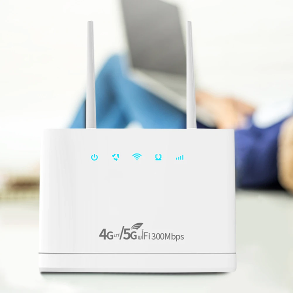 4g-WLAN-Router-300-MBit-s-4G-Router-Funk-modem-Externe-Antennen-mit-SIM ...