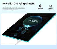 Tablette Teclast P33 avec étui, Android 15, 10,1 pouces 1280x800, Max. 9 Go de RAM, 64 Go de ROM, A333, 5 cœurs, 6000 mAh, Type-C 4