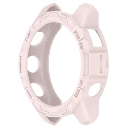 Durable Hollow Silicone Bumper Protective Case Shell - Garmin Fenix 7 7Pro (Pink)