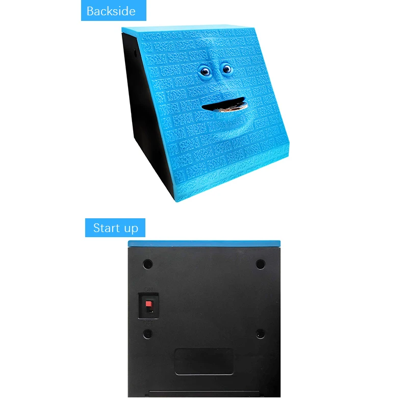 Novelty Face Bank Coin Eating Savings Bank Money Box Money Saving Collection Coins