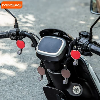 MIXSAS 전기 자전거 스쿠터 앞 핸들 바 헬멧 후크 행거 533, 아기 유모차 홀더 브래킷, 오토바이 액세서리오토바이 용품 오토바이 헬멧