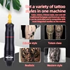 Wireless Tattoo Kit Rotary Tattoo Machine Set with 10PCS Tattoo Cartridge Needles Permanent Makeup Tools for Tattoo Artist 4