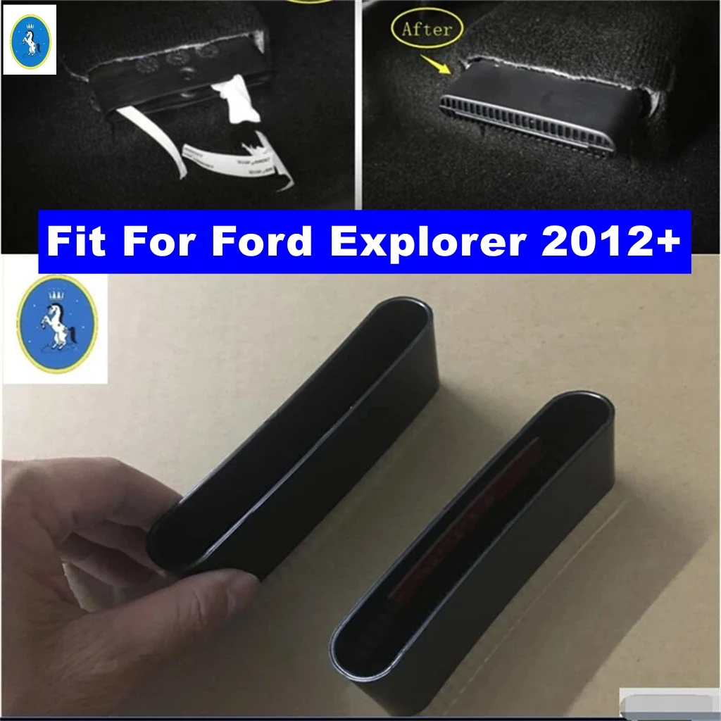 

Auto Seat Under Heat Floor Air Conditioner AC Duct Vent Outlet Dust Plug Cover Protector Kit Fit For Ford Explorer 2012 - 2018