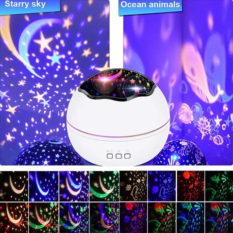 

Night Light Lamp LED Star Sky Projector with Timer Rotating for Girls Boys Gifts bedroom decor anime light night lights