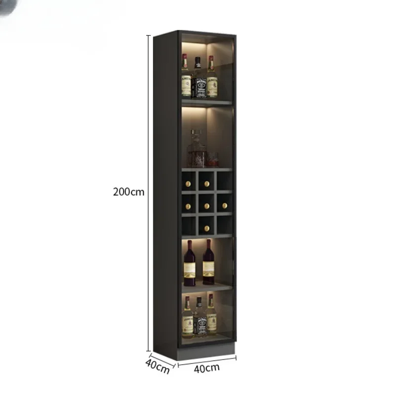 Liquor Storage Wine Cabinets Modern Glass Simplicity Corner Wine Cabinets Wall Display Botellero Vino European Furniture QF50JG