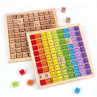 Montessori Educational Wooden Toys For Children Baby Toys 99 Multiplication Table Preschool Math Arithmetic Teaching Aids Gift 1