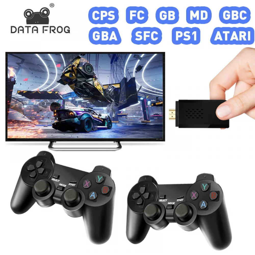 

DATA FROG Y3 Slim Game Stick 4K 10000 Games for PS1/SNES/NES Emulator HDMI-Compatible Game Console Dendy Retro Video Game