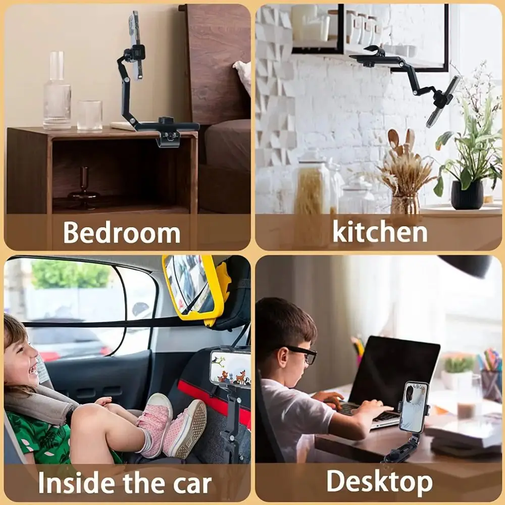 Phone Holder Sun Visor Phone Holder for Car Multifunctional 360&deg; Rotating Sun Visor Cell Phone Holder IPhone/Samsung/Android
