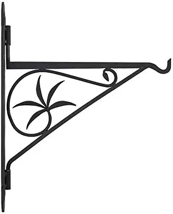 

18-inch Fireplace Pot Hanger Bracket, Black Electric fireplace for living room